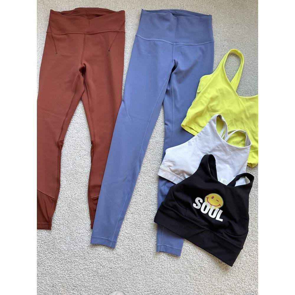 Lot 5 Lululemon 6 - Everlux Mesh HR 25"/ HR Align / Soul Cycle Energy/Align Tank
